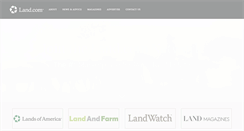Desktop Screenshot of land.com