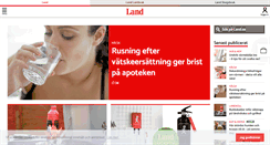 Desktop Screenshot of land.se