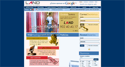 Desktop Screenshot of land.es