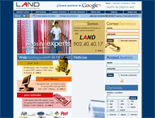 Tablet Screenshot of land.es