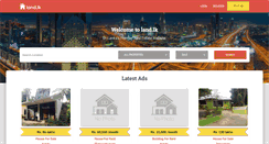 Desktop Screenshot of land.lk